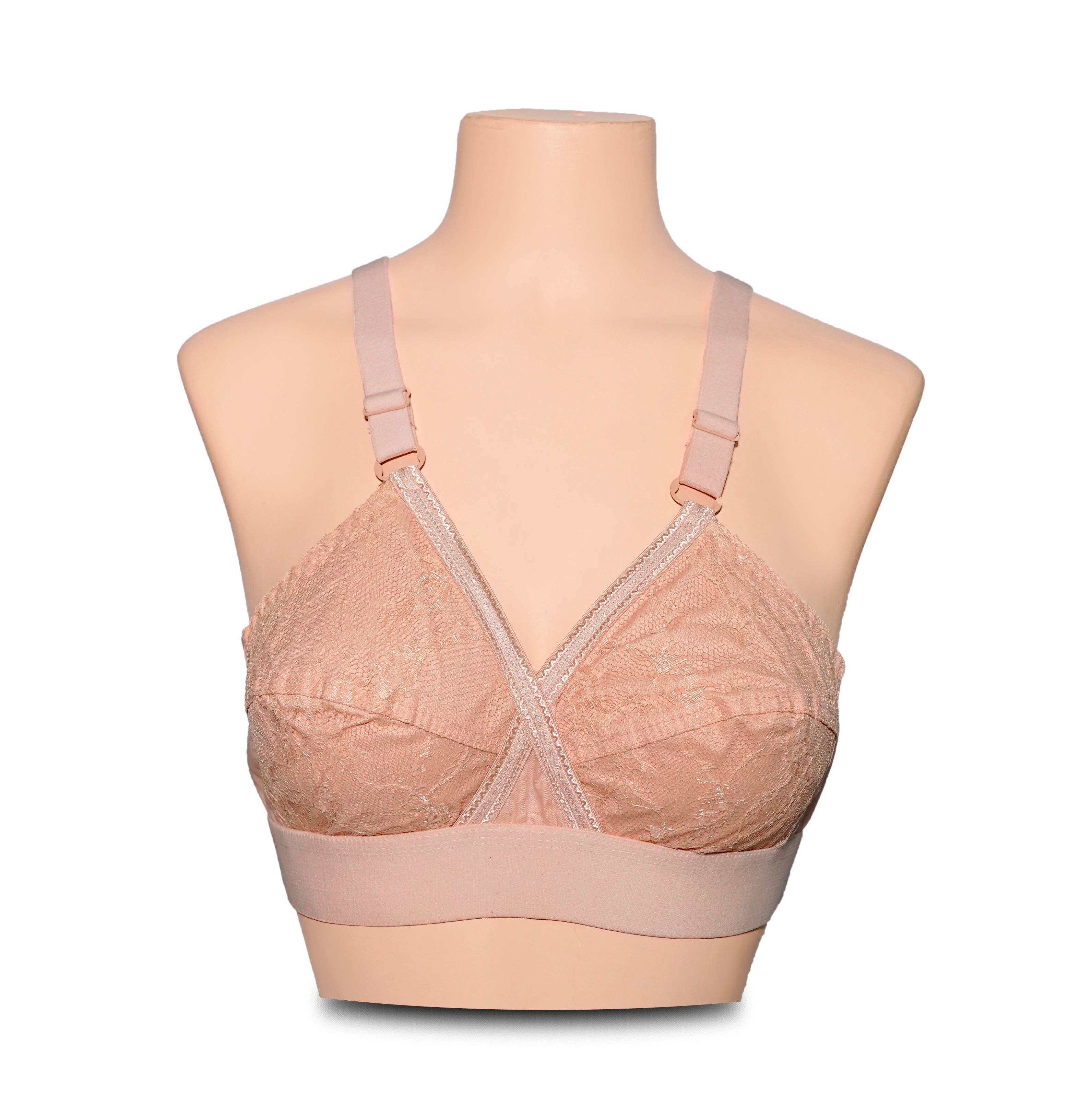 Pack of 2 Cotton Embroided Bra - Non-Padded & Non-Wired