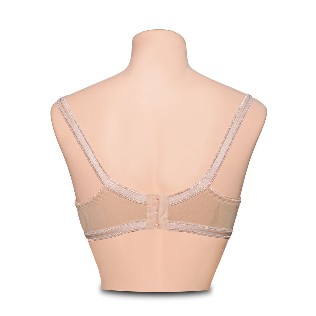 Pack of 2 Net Embroidered Non-Padded & Non-Wired Full Net Transparent Bras