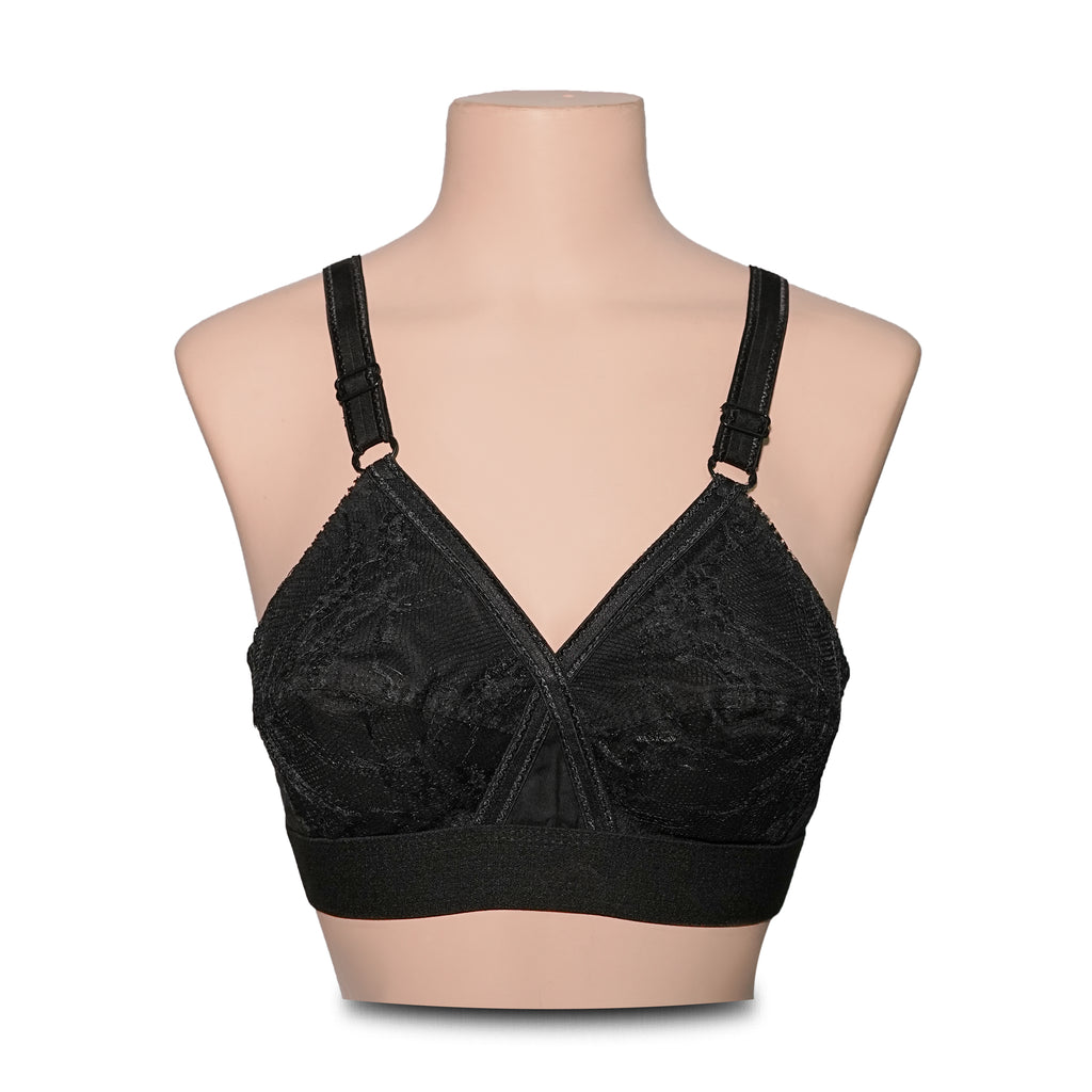 Pack of 2 Cotton Embroided Bra - Non-Padded & Non-Wired