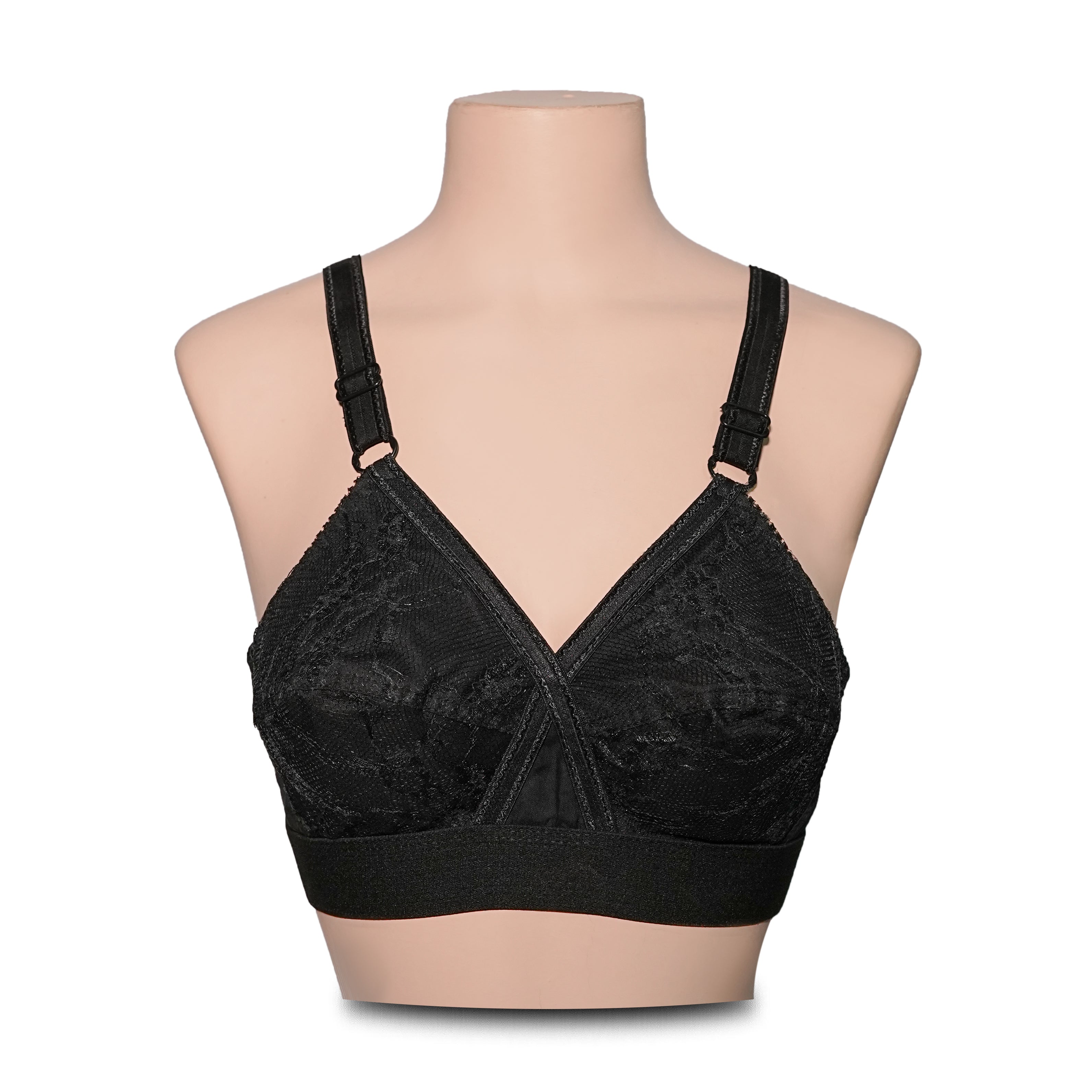 Pack of 2 Cotton Embroided Bra - Non-Padded & Non-Wired