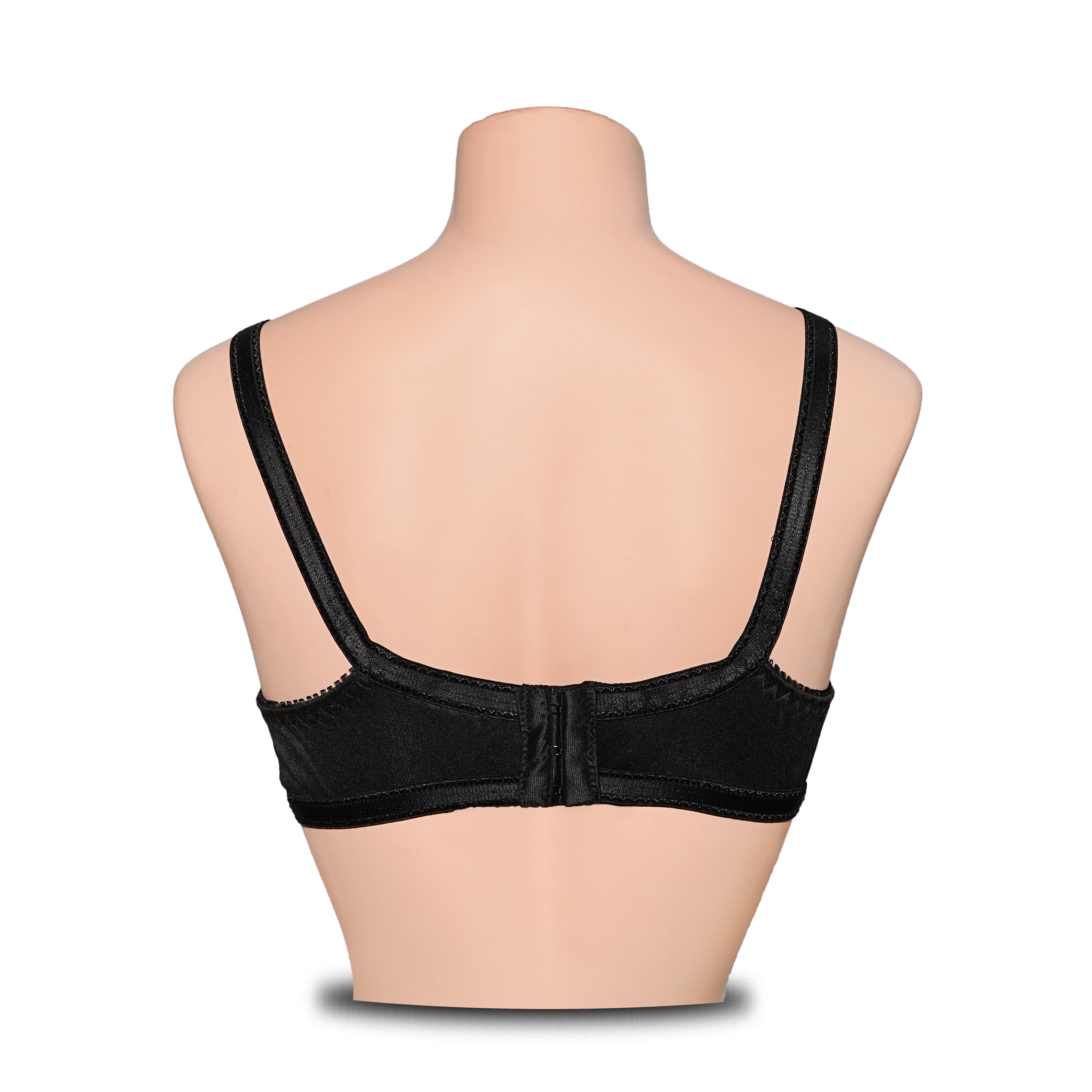 Pack of 2 Net Embroidered Non-Padded & Non-Wired Full Net Transparent Bras