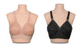 Pack of 2 Cotton Bras with Supportive Broad Belt & 4-Hook Closure